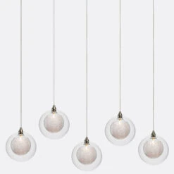 Kadur Drizzle 5-Light Linear Chandelier -Home Lighting Shop 1015238