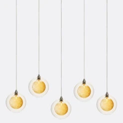 Kadur Drizzle 5-Light Linear Chandelier -Home Lighting Shop 1015253