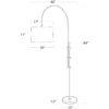 Arc Floor Lamp With Linen Shade -Home Lighting Shop 14 1004ORB line drawing