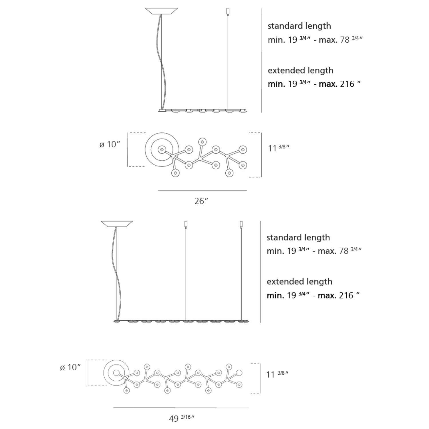 Artemide LED Net Line Suspension 3 Artemide LED Net Line Suspension