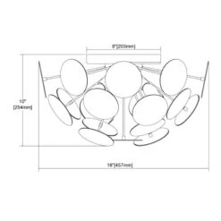 Modish Semi Flush Ceiling Light