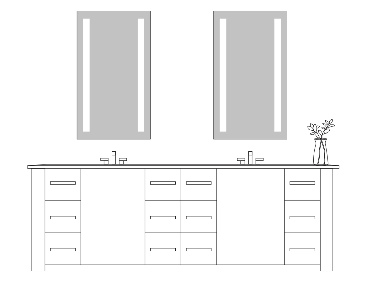 Lumin Tall Lighted Mirror 4 Lumin Tall Lighted Mirror - Image 2