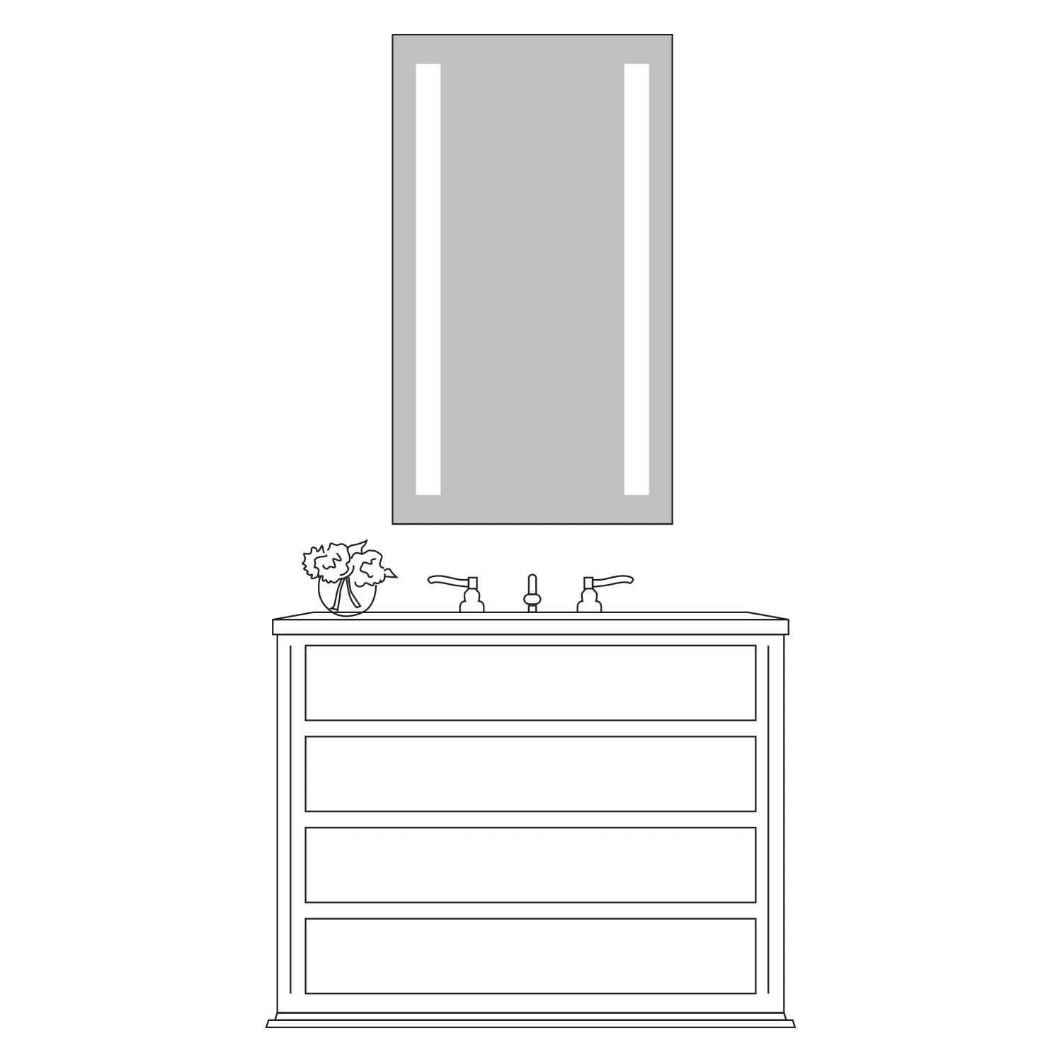 Lumin Tall Lighted Mirror 5 Lumin Tall Lighted Mirror - Image 3