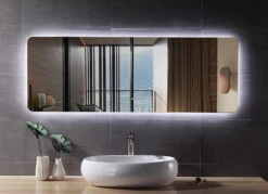 Long Rectangle Mirror With Back Light
