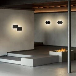 Puzzle Double Square Wall / Ceiling Flush Light -Home Lighting Shop 422810 add1