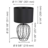 EGLO Nimlet Table Lamp -Home Lighting Shop 43653A spec