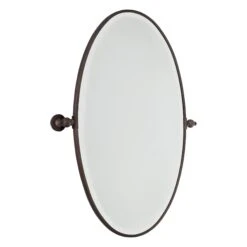 Pivoting Oval Mirror