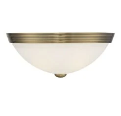 Curved Glass Ceiling Light Fixture