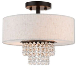 Livex Lighting Carlisle Semi Flush Ceiling Light