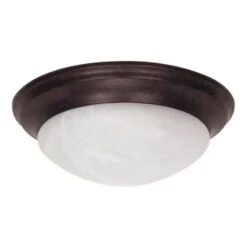 Twist And Lock Ceiling Light With Alabaster Glass -Home Lighting Shop 987783