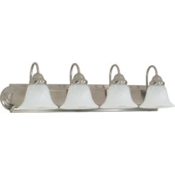 Ballerina Bathroom Vanity Light With Alabaster Glass -Home Lighting Shop 988207
