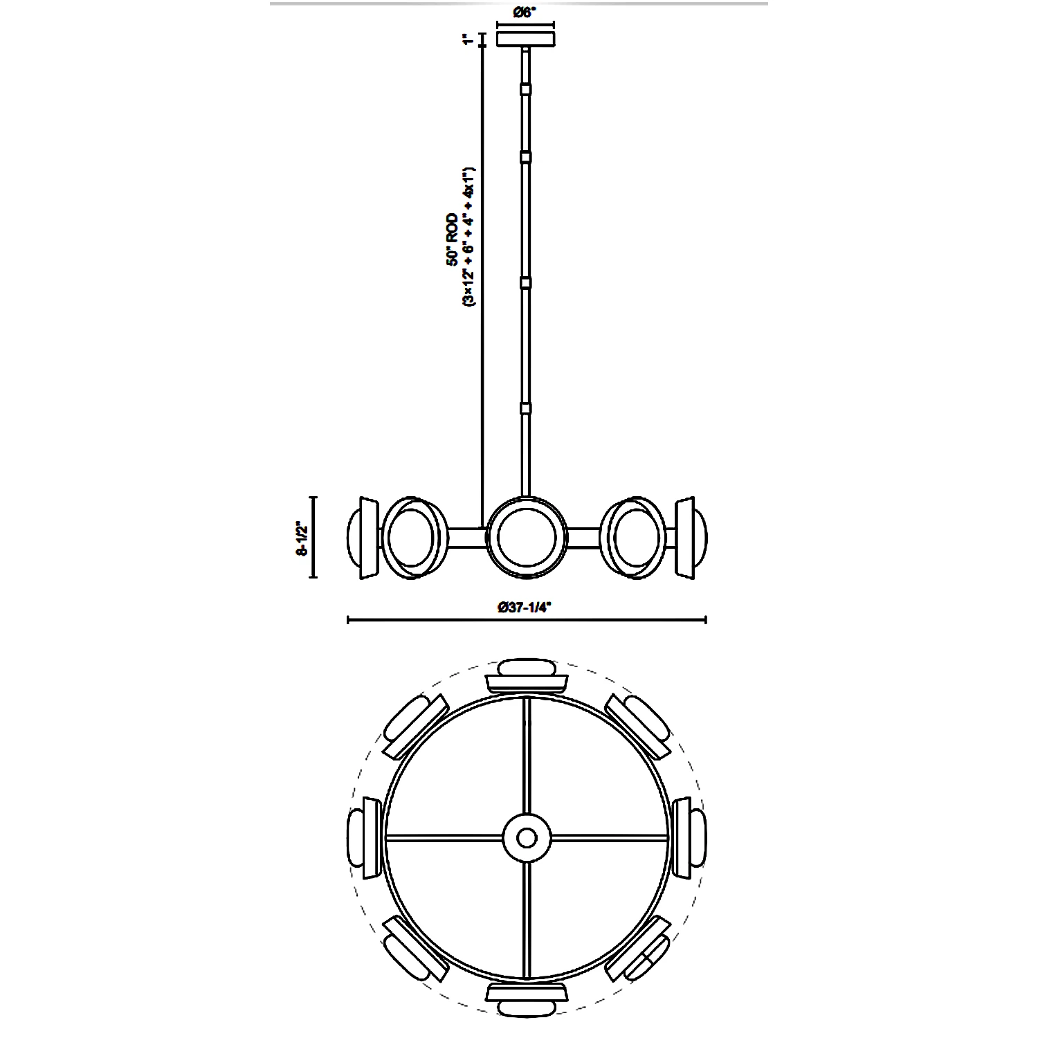 Alonso Chandelier 3 Alonso Chandelier
