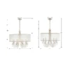 Hampton Chandelier -Home Lighting Shop CRY110304 spec
