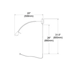 Dainolite Windford Plug-In Wall Light