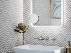 ELAN Four Sided Rounded Edge Lit Mirror -Home Lighting Shop ELA 83993 install