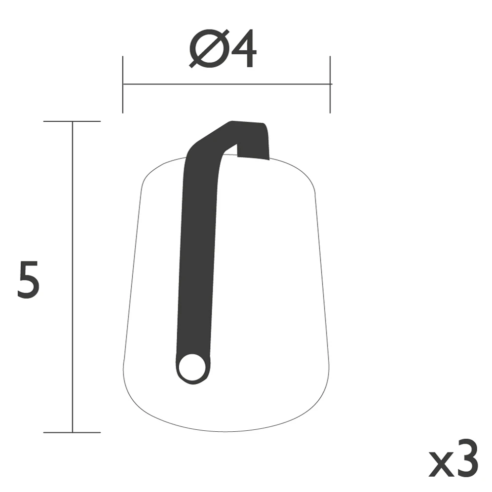 Balad Portable Mini Table Lamp Set Of 3 3 Balad Portable Mini Table Lamp Set Of 3