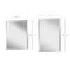 Infinity Rectangle Mirror 2 Infinity Rectangle Mirror -Home Lighting Shop FS MR1152and4 DET1drw