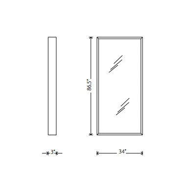 Glam 34 X 86 Floor Mirror 3 Glam 34 X 86 Floor Mirror