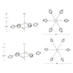 Harlow Spoke Chandelier