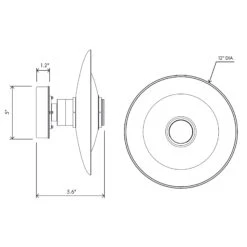 Luna A Disc Wall Sconce