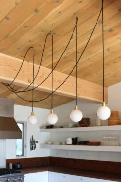 Drape Hook Pendant -Home Lighting Shop LT177WHT BLK add1