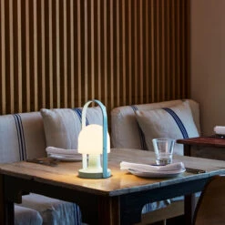 Marset FollowMe Table Lamp 13 Marset FollowMe Table Lamp -Home Lighting Shop MARSET HR FOLLOWME BLUE RESTAURANT