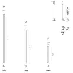 Pencil Cordless Pendant