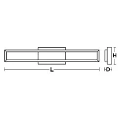 AFX Zola Bathroom Vanity Light -Home Lighting Shop ZLAV3605L30D1BK Diagram