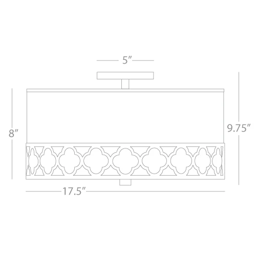 Addison 154 Ceiling Flush Light 3 Addison 154 Ceiling Flush Light