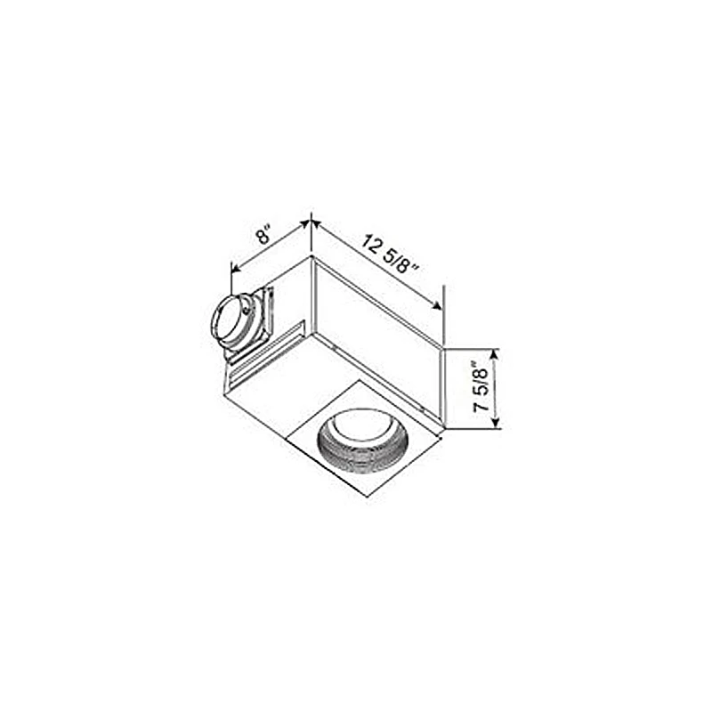AP Recessed Square Exhaust Fan With Light 4 AP Recessed Square Exhaust Fan With Light - Image 2