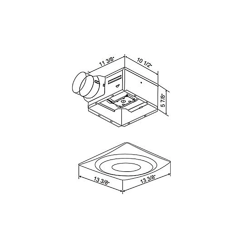 AP Slim Fit Exhaust Fan With Light And Humidity Sensor 4 AP Slim Fit Exhaust Fan With Light And Humidity Sensor - Image 2