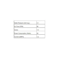 CP80-SL Slim Fit Exhaust Fan With Light