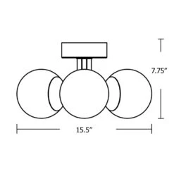 AFX Metropolitan Semi Flush Mount