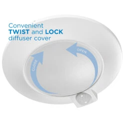 AFX Tana Color Select Ceiling Flush Mount -Home Lighting Shop afx TNAF06LAJENWH 03