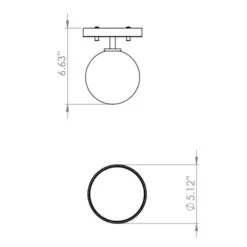 Alouette Wall / Ceiling Light