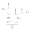 Artemide Tolomeo Micro LED Desk Lamp -Home Lighting Shop ao11908 specs