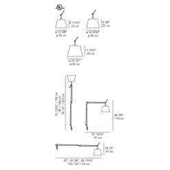 Artemide Tolomeo Mega LED Table Lamp With Clamp