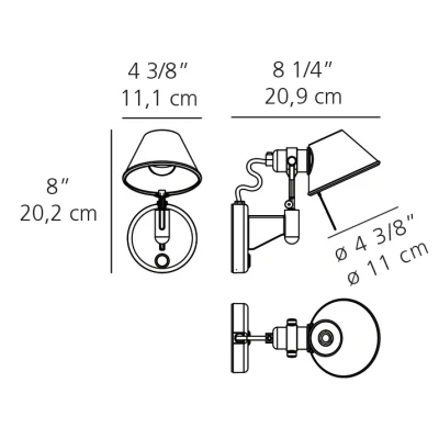 Artemide Tolomeo Micro Wall Spot With Switch 3 Artemide Tolomeo Micro Wall Spot With Switch