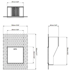 Borgo 90 Square Trimless Recessed Wall / Step Light