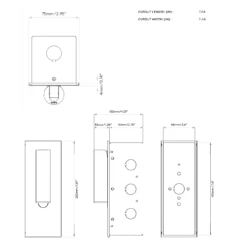 Fuse 3 Recessed Wall Sconce With USB Port