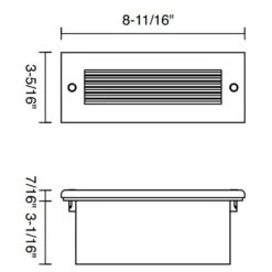 Horizontal Louver Step Light