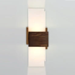 Acuo LED Wall Sconce -Home Lighting Shop cer acuowall walnt1