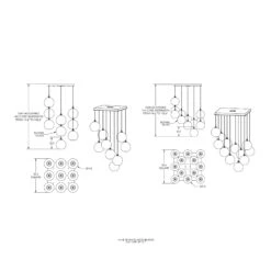Terra Square Multi Light Pendant
