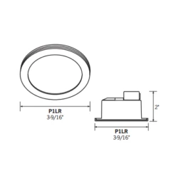 P1LR 1W Round LED Marker Light
