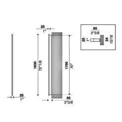 Ritmo Linear Plug-in Wall Sconce