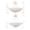 Broche Semi Flush Petals Ceiling Light -Home Lighting Shop cry brocheceil line
