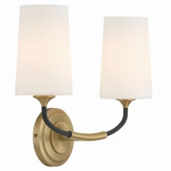 Niles Wall Sconce -Home Lighting Shop crystorama nileswall 2