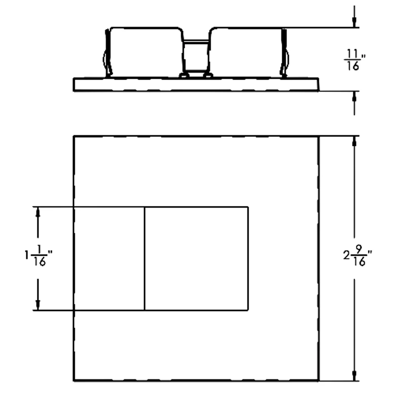 ECO 1IN Square Wet Location Trim 3 ECO 1IN Square Wet Location Trim