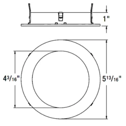 ECO 5IN Round Wet Location Trim