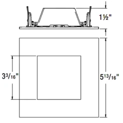 ECO 5IN Square Wet Location Trim